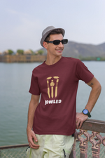 Premium Maroon Regular Fit Tshirt for Men - 180 GSM Cotton | Fullmoon Styles