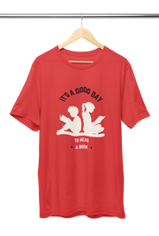 Comfortable Women Regular Fit Tshirt in Red - 180 GSM | Fullmoon Styles