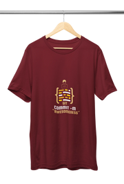 Comfortable Men Regular Fit Tshirt in Maroon - 180 GSM | Fullmoon Styles
