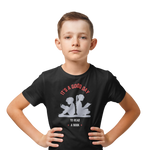 Good Day To Read Kids Regular Fit Tshirt 180 Black Regular Fit Tshirt - Premium Cotton Kids Wear