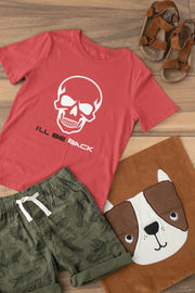 The Terminator I Will Be Back Kids Regular Fit Tshirt 180 Red Regular Fit Tshirt - Premium Cotton Kids Wear