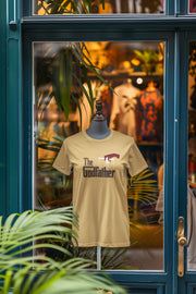 Beige Regular Fit Tshirt - The Godfather Women Regular Fit Tshirt 180 Design | Women Fashion
