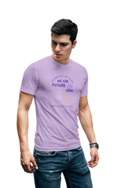 Lavender Regular Fit Tshirt - We Are Future Kings Men Regular Fit Tshirt 180 Design | Men Fashion