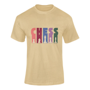 Men Regular Fit Tshirt - Chess Men Regular Fit Tshirt 180 Beige | Fullmoon Styles