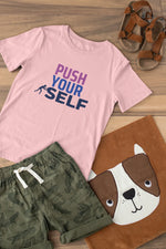Premium Baby Pink Regular Fit Tshirt for Kids - 180 GSM Cotton | Fullmoon Styles