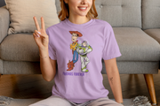 Women Regular Fit Tshirt - Woody And Buzz Friends Forever Women Regular Fit Tshirt 180 Lavender | Fullmoon Styles