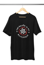 Premium Black Regular Fit Tshirt for Men - 180 GSM Cotton | Fullmoon Styles