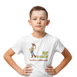 Premium White Regular Fit Tshirt for Kids - 180 GSM Cotton | Fullmoon Styles
