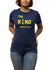 Navy Blue Regular Fit Tshirt - King Never Falls Women Regular Fit Tshirt 180 Design | Women Fashion