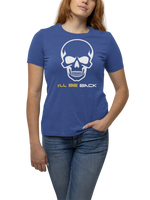 The Terminator I Will Be Back Women Regular Fit Tshirt 180 Royal Blue Regular Fit Tshirt - Premium Cotton Women Wear
