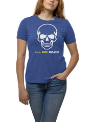 The Terminator I Will Be Back Women Regular Fit Tshirt 180 Royal Blue Regular Fit Tshirt - Premium Cotton Women Wear