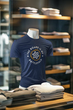 Premium Navy Blue Regular Fit Tshirt for Men - 180 GSM Cotton | Fullmoon Styles