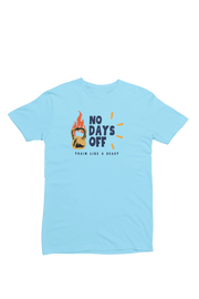 Men Regular Fit Tshirt - No Days Off Men Regular Fit Tshirt 180 Sky Blue | Fullmoon Styles