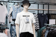 White Oversized - Music Is My Life Men Oversized 210 Design | Men Fashion
