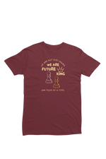 We Are Future Kings Men Regular Fit Tshirt 180 Maroon Regular Fit Tshirt - Premium Cotton Men Wear