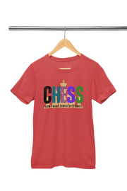 Chaos Checkmate Women Regular Fit Tshirt 180 Red Regular Fit Tshirt - Premium Cotton Women Wear