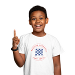 Chess Forecast Kids Regular Fit Tshirt 180 White Regular Fit Tshirt - Premium Cotton Kids Wear