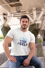 Comfortable Men Regular Fit Tshirt in White - 180 GSM | Fullmoon Styles