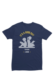 Women Regular Fit Tshirt - Good Day To Read Women Regular Fit Tshirt 180 Navy Blue | Fullmoon Styles