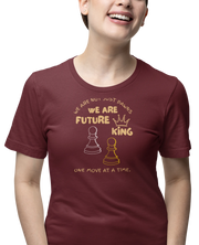 Maroon Regular Fit Tshirt - We Are Future Kings Women Regular Fit Tshirt 180 Design | Women Fashion