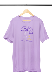 Premium Lavender Regular Fit Tshirt for Women - 180 GSM Cotton | Fullmoon Styles
