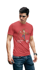 Woody Cowboy Mode On Men Oversized 240 Red Oversized - Premium Cotton Men Wear