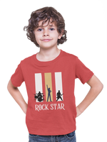 Premium Red Regular Fit Tshirt for Kids - 180 GSM Cotton | Fullmoon Styles