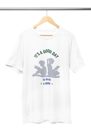 Women Regular Fit Tshirt - Good Day To Read Women Regular Fit Tshirt 180 White | Fullmoon Styles