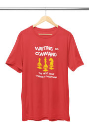 Women Regular Fit Tshirt - Waiting For Command Women Regular Fit Tshirt 180 Red | Fullmoon Styles
