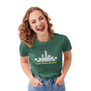 Chess Think Before You Move Women Regular Fit Tshirt 180 Bottle Green Regular Fit Tshirt - Premium Cotton Women Wear