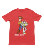 Men Regular Fit Tshirt - Woody And Buzz Friends Forever Men Regular Fit Tshirt 180 Red | Fullmoon Styles