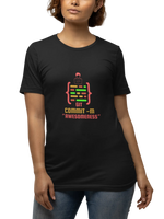 Comfortable Women Regular Fit Tshirt in Black - 180 GSM | Fullmoon Styles