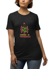 Comfortable Women Regular Fit Tshirt in Black - 180 GSM | Fullmoon Styles