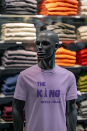 Lavender Regular Fit Tshirt - King Never Falls Men Regular Fit Tshirt 180 Design | Men Fashion