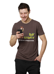 Toy Story Woody Men Oversized 210 Brown Oversized - Premium Cotton Men Wear