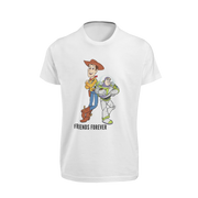 Woody And Buzz Friends Forever Women Oversized 210 White Oversized - Premium Cotton Women Wear