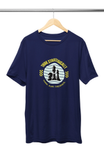 Premium Navy Blue Regular Fit Tshirt for Men - 180 GSM Cotton | Fullmoon Styles