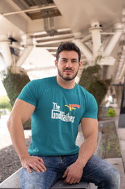 Comfortable Men Oversized in Teal Blue - 240 GSM | Fullmoon Styles