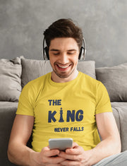 Comfortable Men Regular Fit Tshirt in Yellow - 180 GSM | Fullmoon Styles