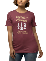 Maroon Regular Fit Tshirt - Waiting For Command Women Regular Fit Tshirt 180 Design | Women Fashion