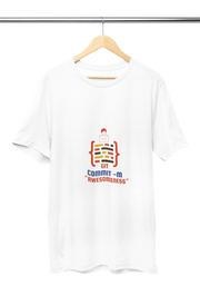 Premium White Regular Fit Tshirt for Men - 180 GSM Cotton | Fullmoon Styles