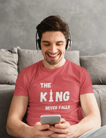 Comfortable Men Regular Fit Tshirt in Red - 180 GSM | Fullmoon Styles