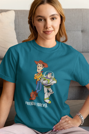 Comfortable Women Oversized in Teal Blue - 240 GSM | Fullmoon Styles