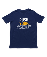 Women Regular Fit Tshirt - Push Yourself Women Regular Fit Tshirt 180 Navy Blue | Fullmoon Styles