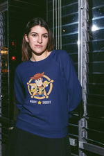 Toy Story Woody Sheriff Women Regular Fit Sweatshirt 320 Navy Blue Regular Fit Sweatshirt - Premium Cotton Women Wear