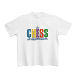 White Regular Fit Tshirt - Chaos Checkmate Kids Regular Fit Tshirt 180 Design | Kids Fashion