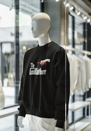 Black Regular Fit Sweatshirt - The Godfather Men Regular Fit Sweatshirt 320 Design | Men Fashion