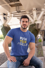 Comfortable Men Regular Fit Tshirt in Royal Blue - 180 GSM | Fullmoon Styles