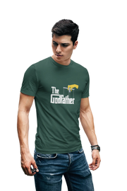 The Godfather Men Regular Fit Tshirt 180 Bottle Green Regular Fit Tshirt - Premium Cotton Men Wear