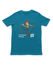 Women Oversized - Woody Cowboy Mode On Women Oversized 240 Teal Blue | Fullmoon Styles